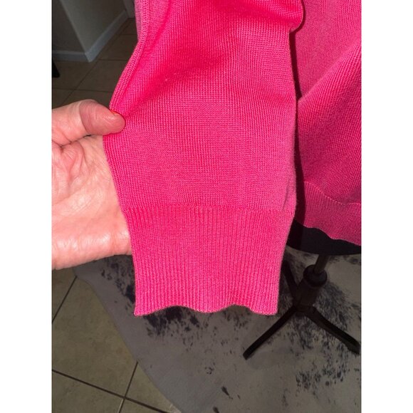 NWT Grace Karin Lightweight Pink Open Front Cardigan Sweater L Barbie Preppy - Picture 12 of 12